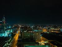 0001 INDIANAPOLIS - FOUNTAIN DISTRICT<br>A composite predawn view of downtown